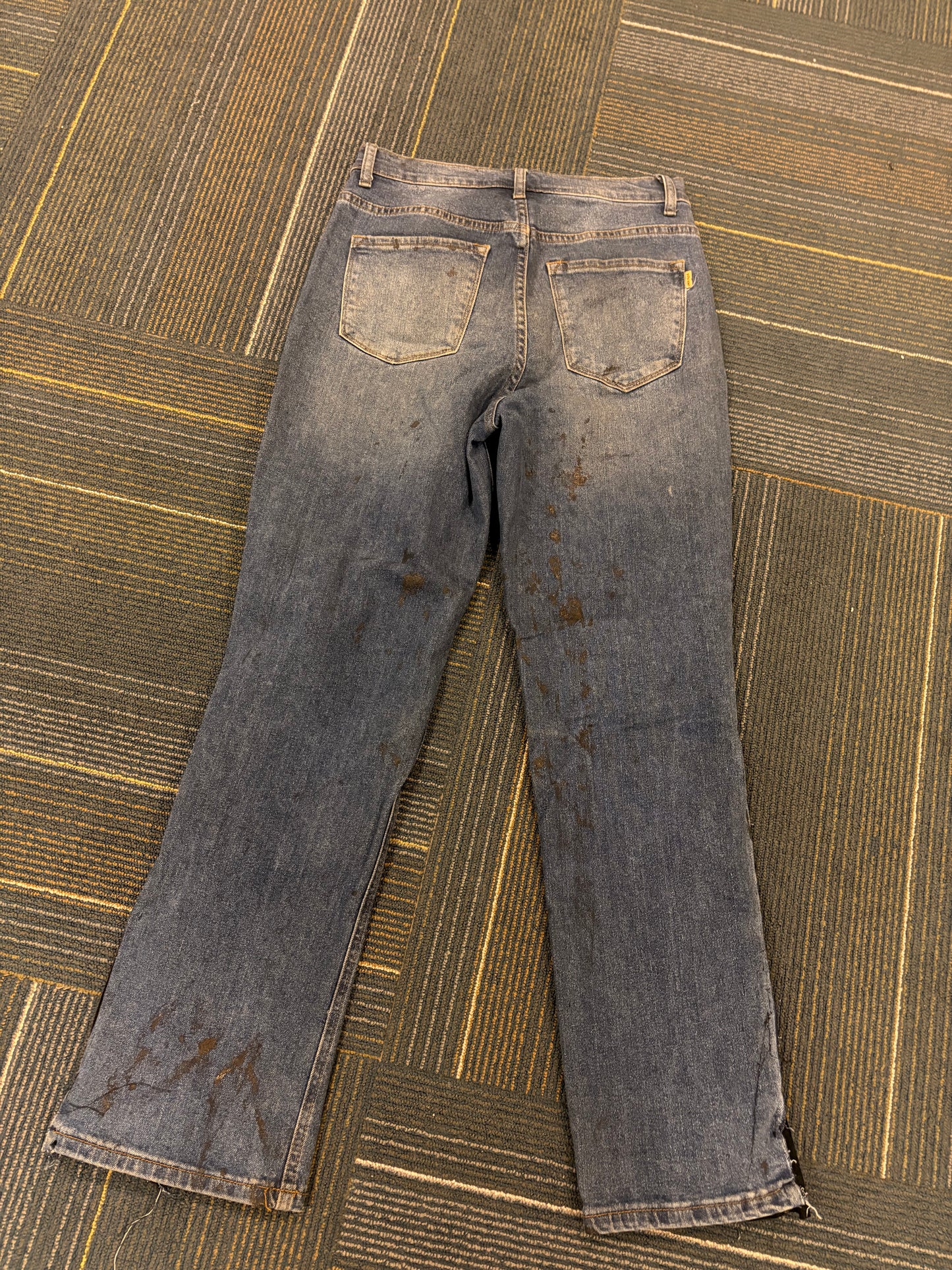 Goth dork leather flares
