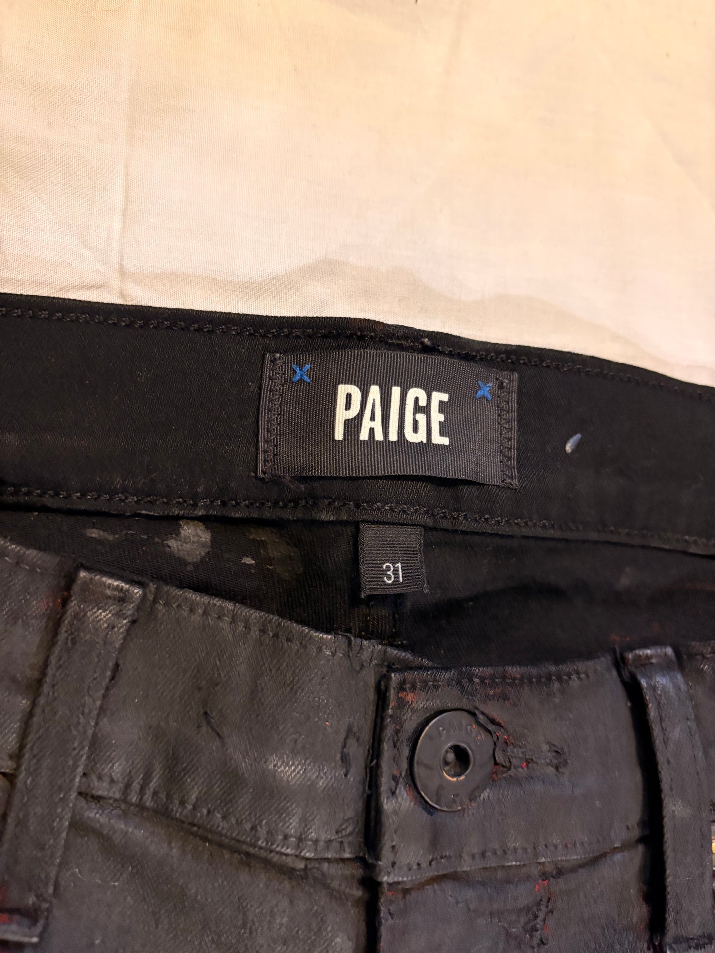 Custom Painted Paige Skinny Jeans