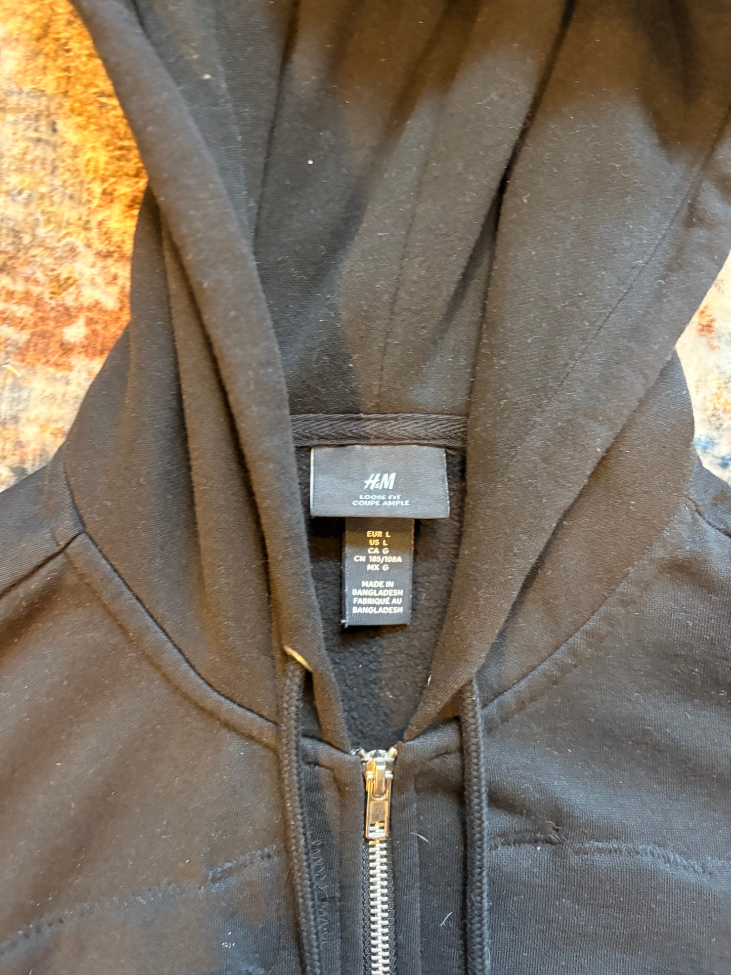 Tiger Print Zip U Hoodie