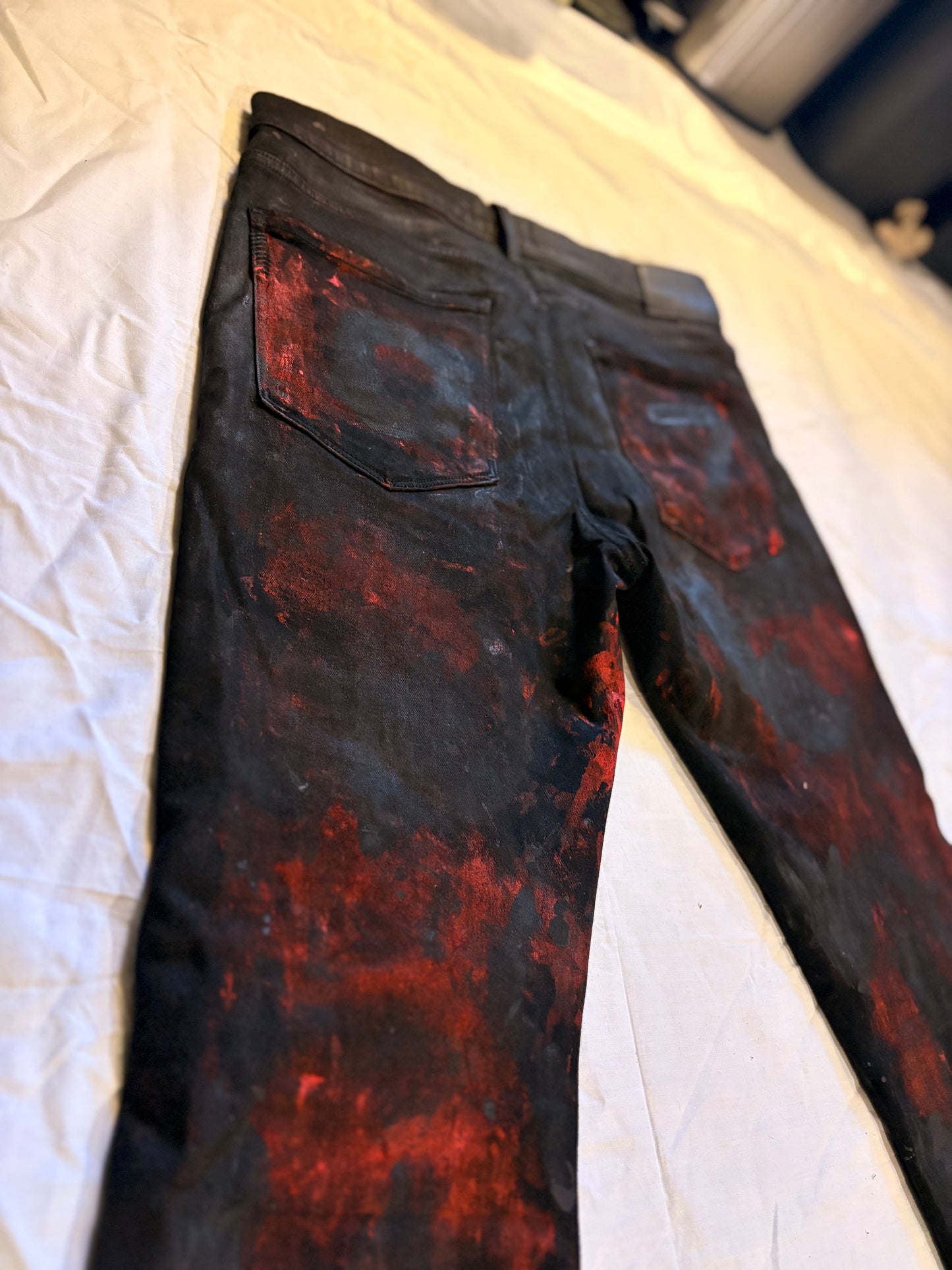 Custom Painted Paige Skinny Jeans