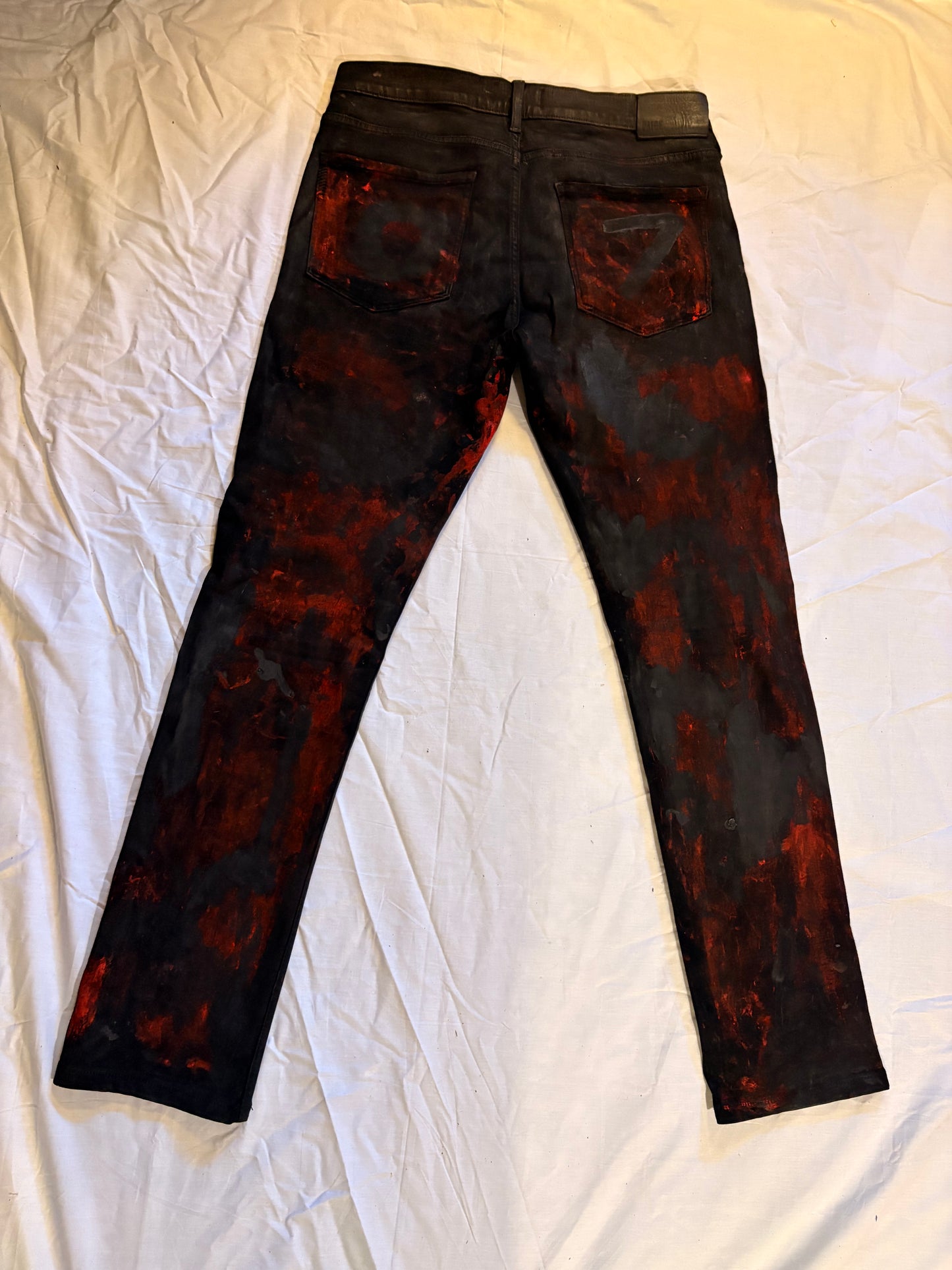 Custom Painted Paige Skinny Jeans