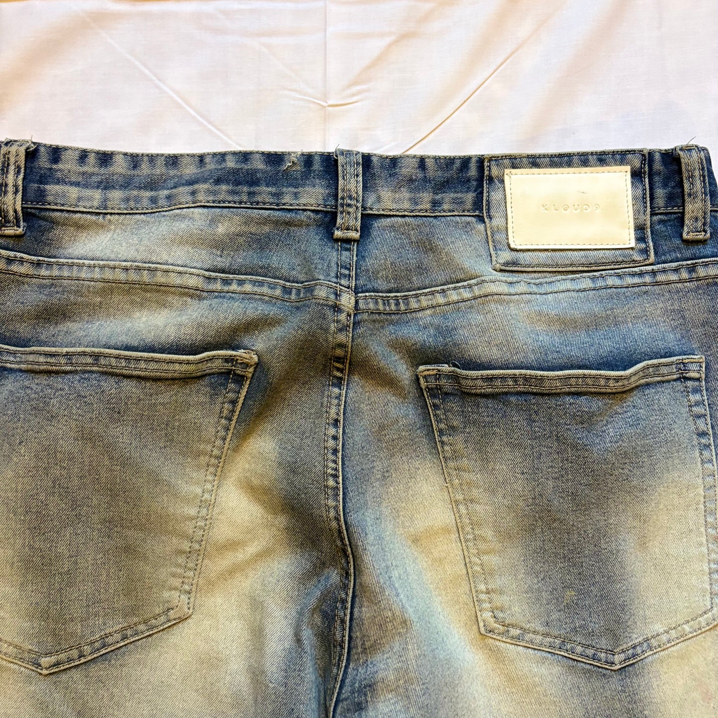 R7 Leather Work Skinny Jeans