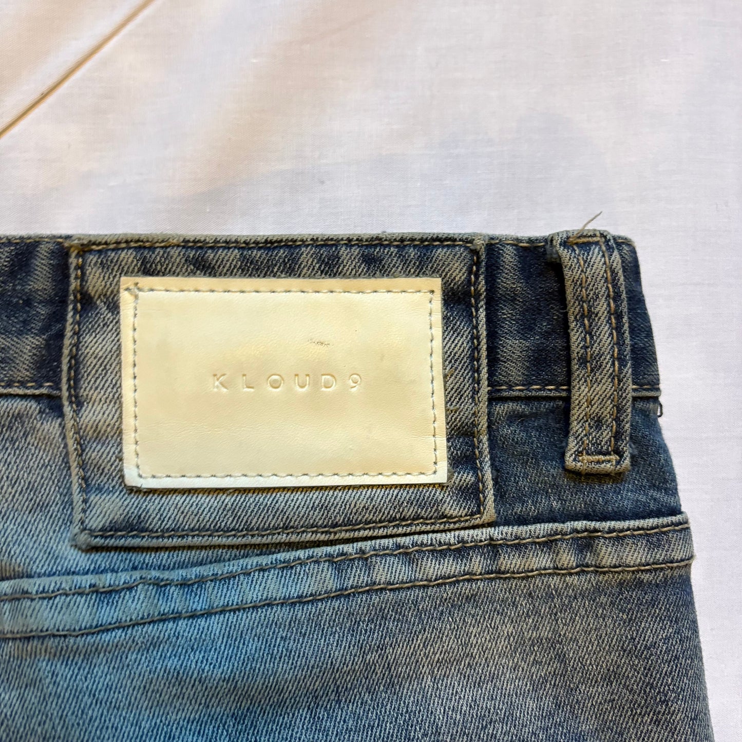 R7 Leather Work Skinny Jeans